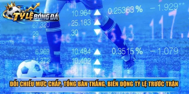 Đối chiếu mức chấp, tổng bàn thắng, biến động tỷ lệ trước trận