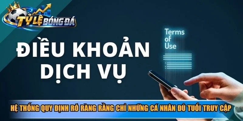 Hệ thống quy định rõ ràng rằng chỉ những cá nhân đủ tuổi truy cập