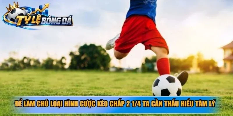 Để làm chủ loại hình cược kèo chấp 2 1/4 ta cần thấu hiểu tâm lý thực chiến
