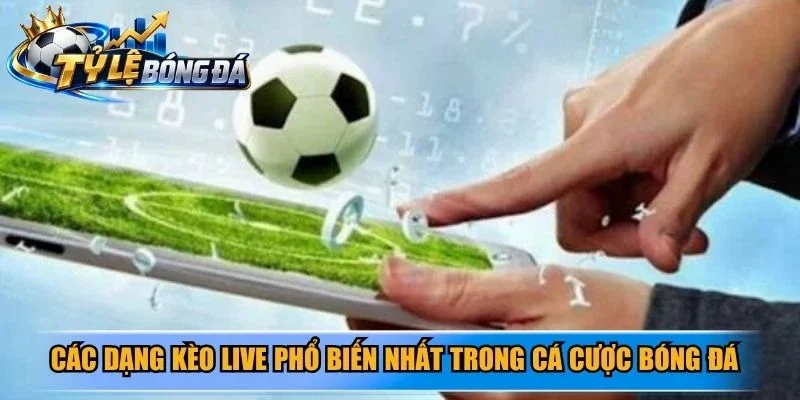Các dạng kèo live phổ biến nhất trong cá cược bóng đá hiện nay