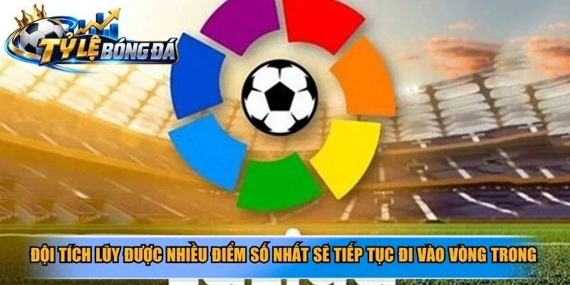 Đội tích lũy được nhiều điểm số nhất sẽ tiếp tục đi vào vòng trong
