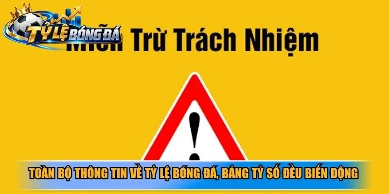 Toàn bộ thông tin về tỷ lệ bóng đá, bảng tỷ số đều biến động liên tục