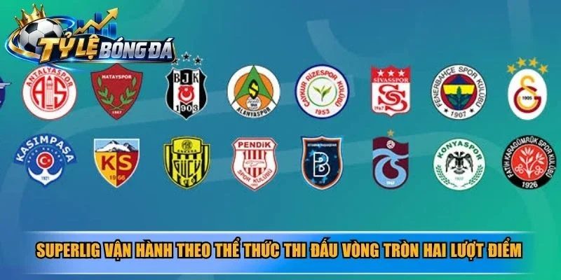 SuperLig vận hành theo thể thức thi đấu vòng tròn hai lượt điểm