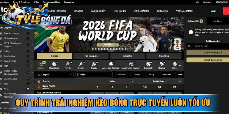 Quy trình trải nghiệm kèo bóng trực tuyến luôn tối ưu và an toàn